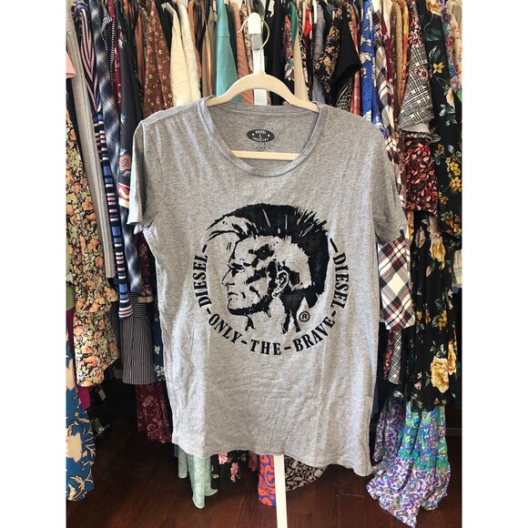 Vintage Diesel Only The Brave  Size L Graphic Tee - Picture 1 of 4